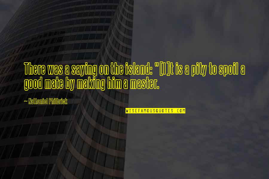 Ostroski Polumaraton Quotes By Nathaniel Philbrick: There was a saying on the island: "[I]t
