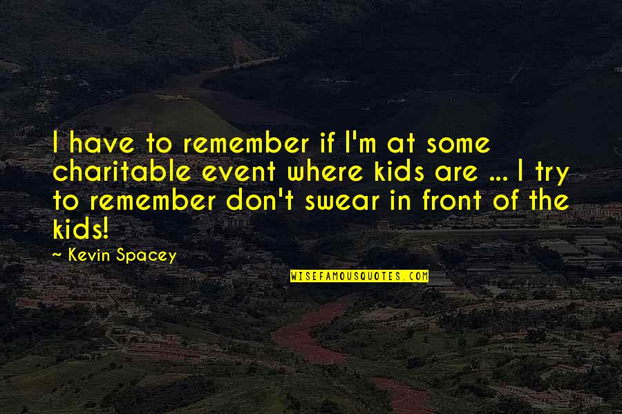 Ostrowska Quotes By Kevin Spacey: I have to remember if I'm at some Ostrowska Quotes By Kevin Spacey: I have to remember if I'm at some
