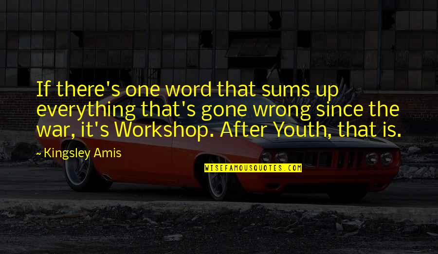 Ostrowski Quotes By Kingsley Amis: If there's one word that sums up everything Ostrowski Quotes By Kingsley Amis: If there's one word that sums up everything