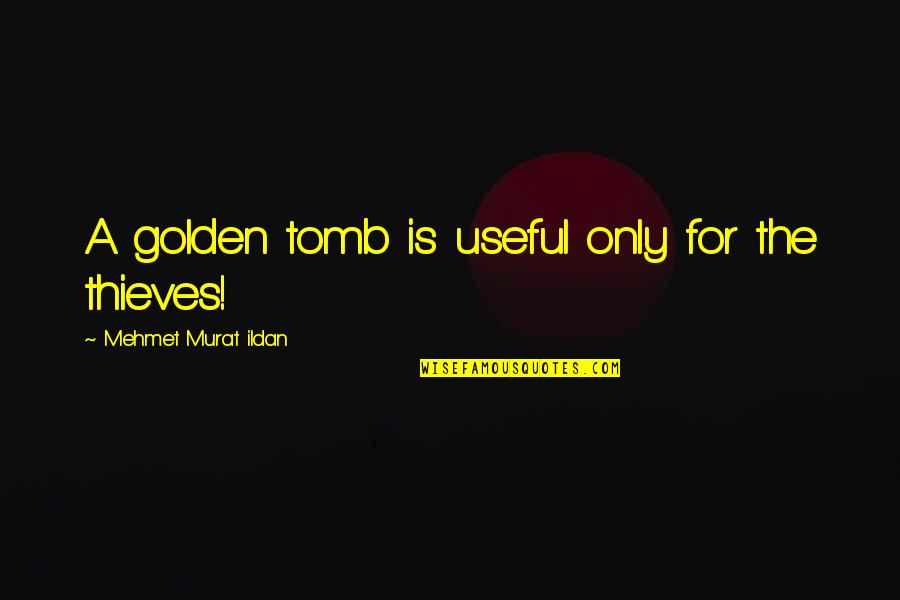Otak Rek Fenyklov Quotes By Mehmet Murat Ildan: A golden tomb is useful only for the Otak Rek Fenyklov Quotes By Mehmet Murat Ildan: A golden tomb is useful only for the
