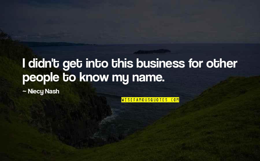 Other Name For Quotes By Niecy Nash: I didn't get into this business for other