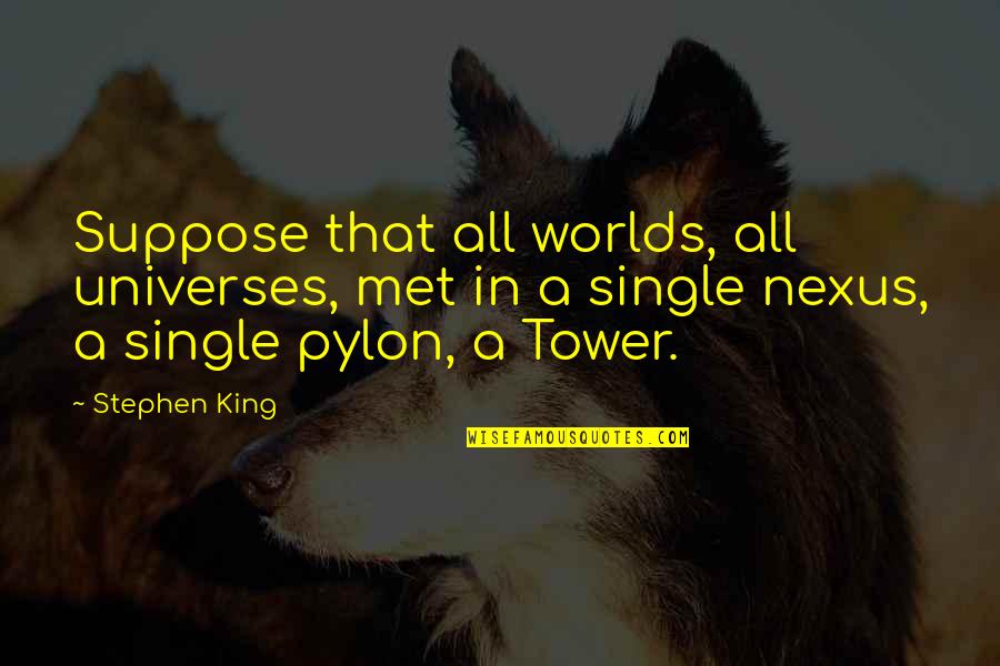 Other Universes Quotes By Stephen King: Suppose that all worlds, all universes, met in