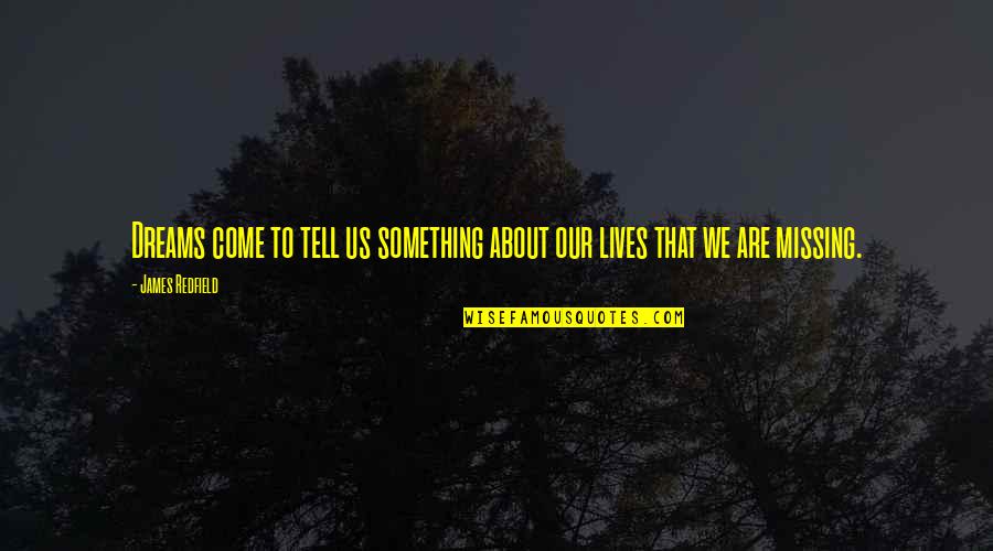 Othereden Quotes By James Redfield: Dreams come to tell us something about our