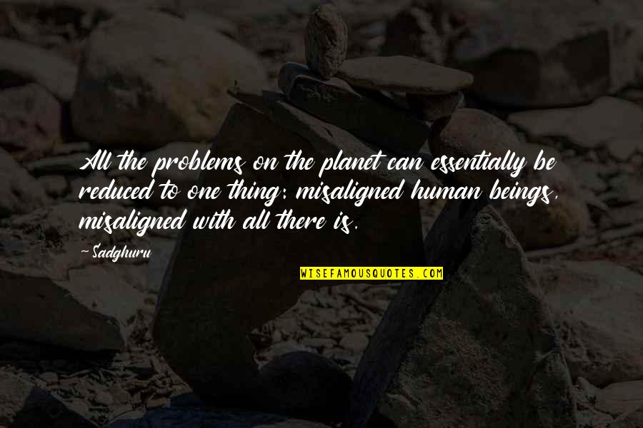 Ottavia Fusco Quotes By Sadghuru: All the problems on the planet can essentially