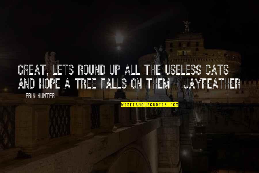 Ottenweller Quotes By Erin Hunter: Great, lets round up all the useless cats