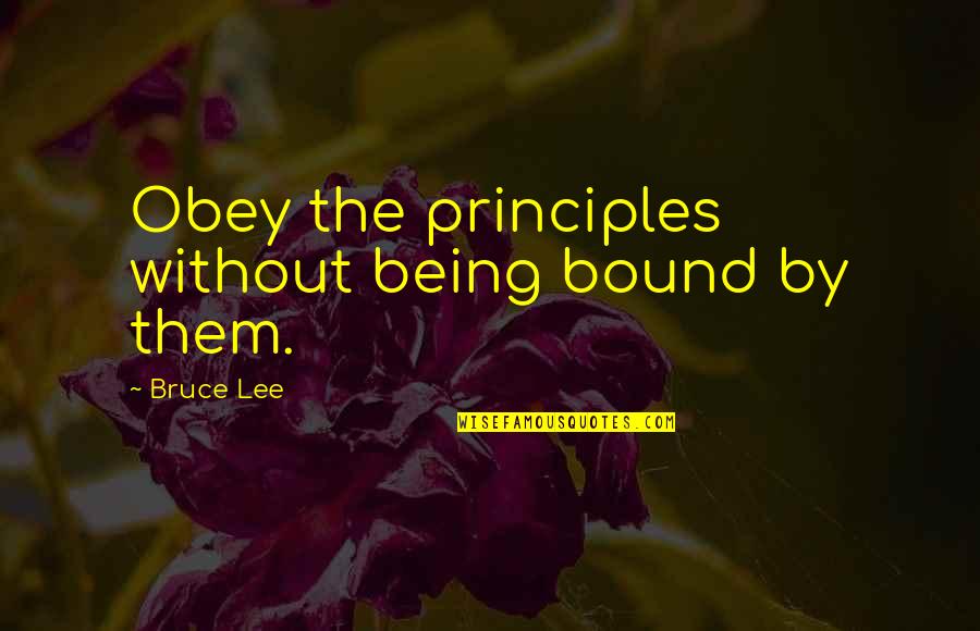 Otulissa Owl Quotes By Bruce Lee: Obey the principles without being bound by them.