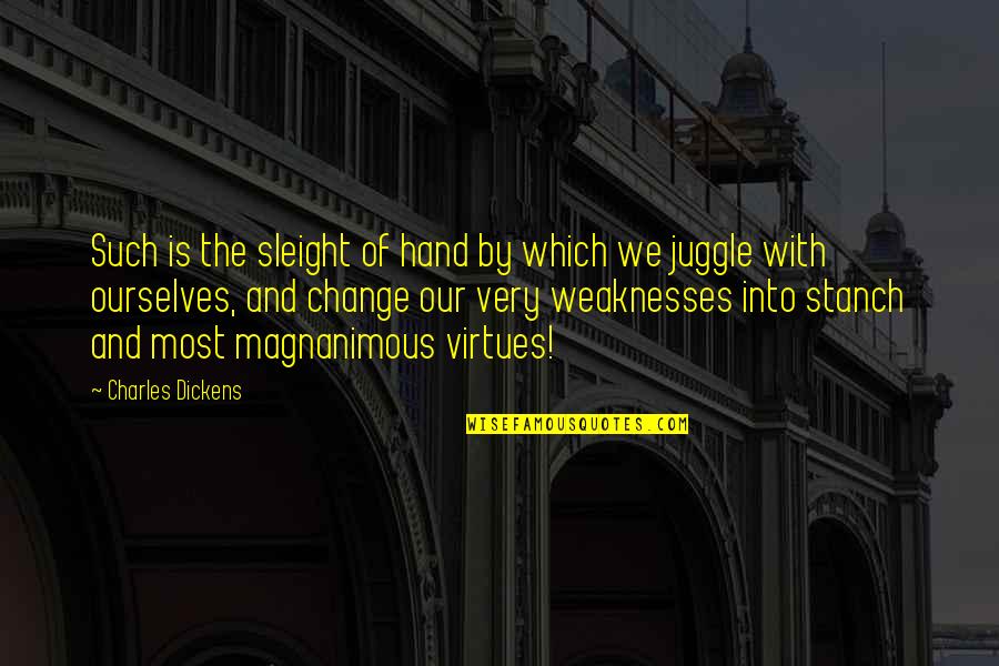 Ou Softball Quotes By Charles Dickens: Such is the sleight of hand by which Ou Softball Quotes By Charles Dickens: Such is the sleight of hand by which