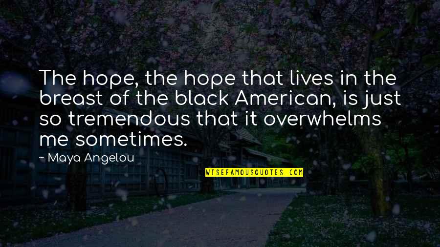Oughtnt Of Her Quotes By Maya Angelou: The hope, the hope that lives in the