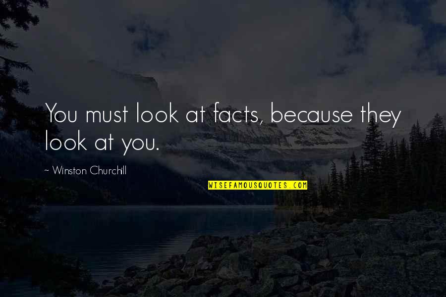 Ouko Yushima Quotes By Winston Churchill: You must look at facts, because they look