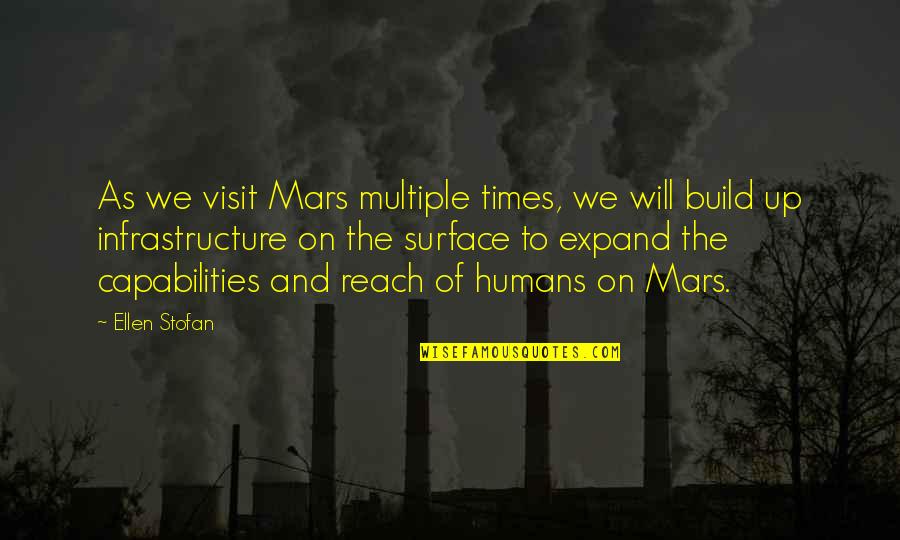 Our Capabilities Quotes By Ellen Stofan: As we visit Mars multiple times, we will