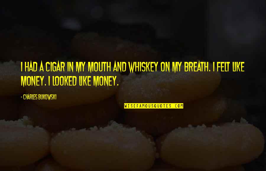 Our Friendship Rocks Quotes By Charles Bukowski: I had a cigar in my mouth and