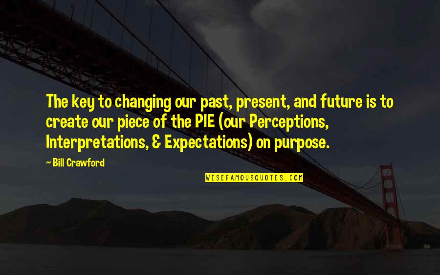 Our Past And Future Quotes By Bill Crawford: The key to changing our past, present, and