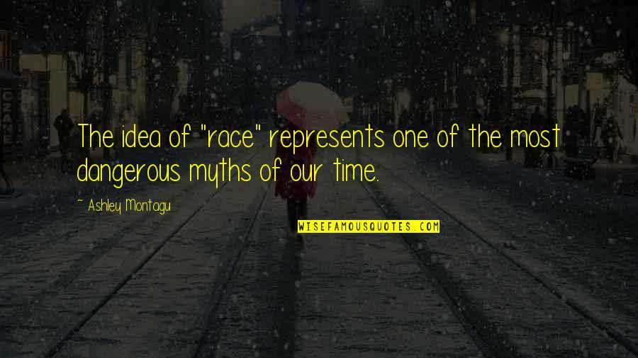 Our Time Quotes By Ashley Montagu: The idea of "race" represents one of the