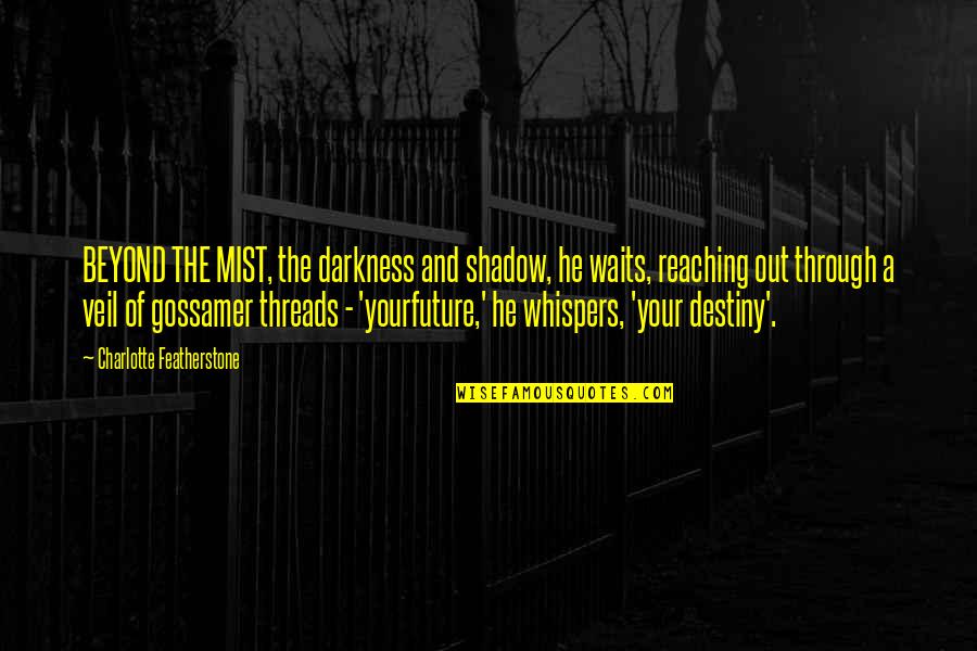 Out Of The Darkness Quotes By Charlotte Featherstone: BEYOND THE MIST, the darkness and shadow, he