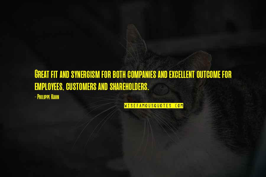 Outcome Quotes By Philippe Kahn: Great fit and synergism for both companies and