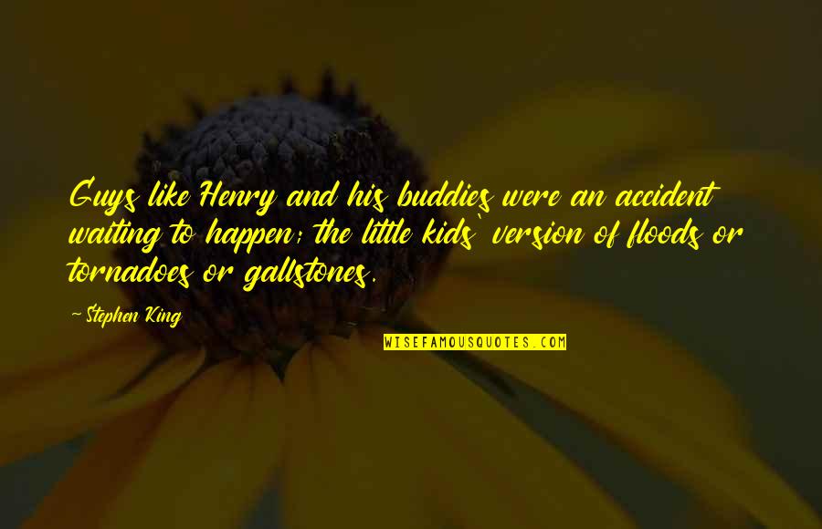 Outcroppings Around Driveway Quotes By Stephen King: Guys like Henry and his buddies were an