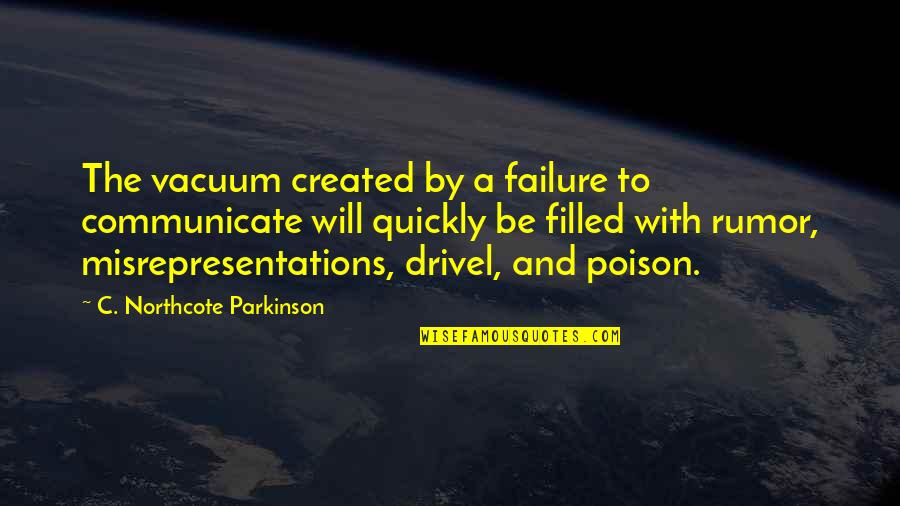 Outlined Star Quotes By C. Northcote Parkinson: The vacuum created by a failure to communicate