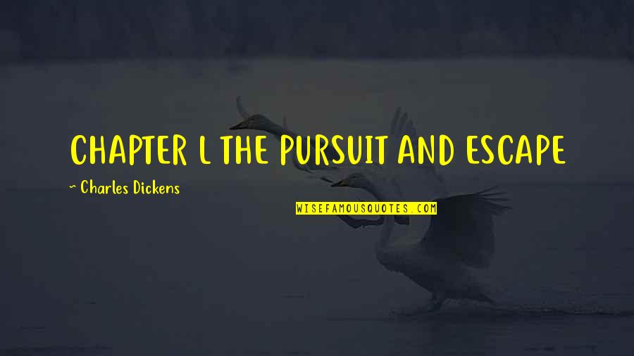 Outmatched Quotes By Charles Dickens: CHAPTER L THE PURSUIT AND ESCAPE