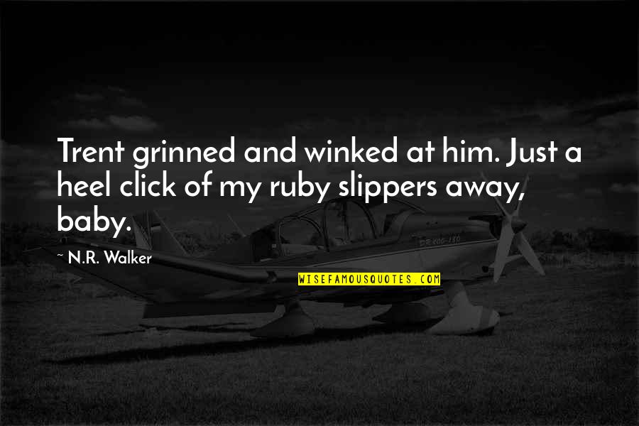 Outrageously Priced Quotes By N.R. Walker: Trent grinned and winked at him. Just a