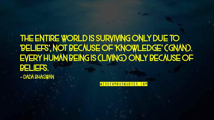 Outsmarted Kickstarter Quotes By Dada Bhagwan: The entire world is surviving only due to Outsmarted Kickstarter Quotes By Dada Bhagwan: The entire world is surviving only due to