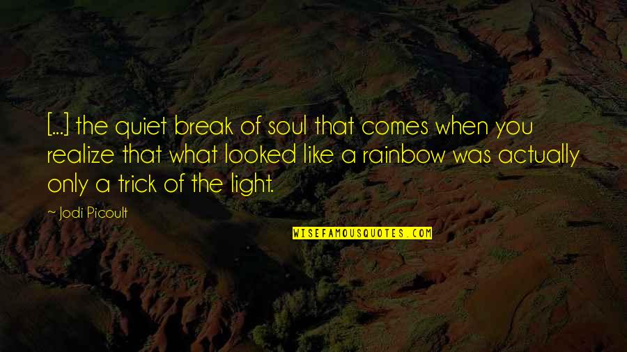 Over Analyzation Quotes By Jodi Picoult: [...] the quiet break of soul that comes