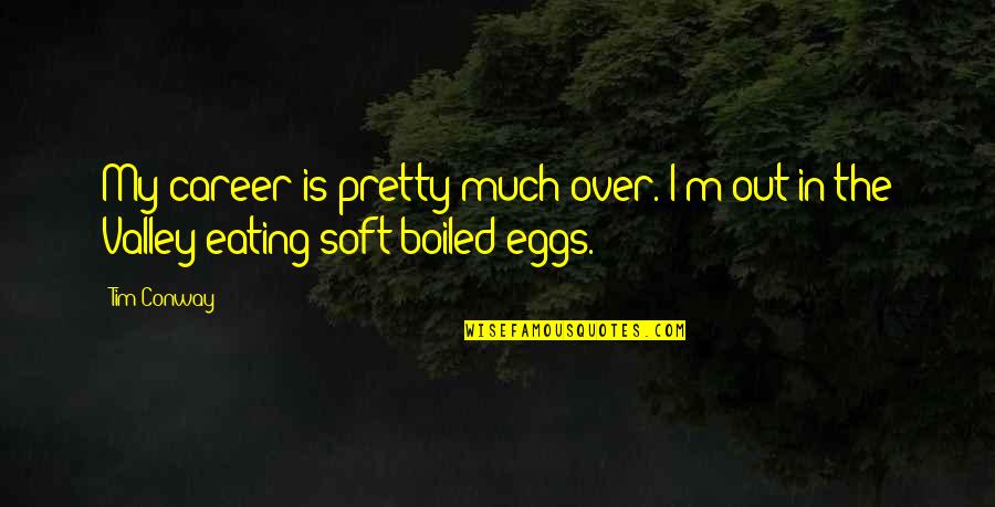Over Boiled Quotes By Tim Conway: My career is pretty much over. I'm out