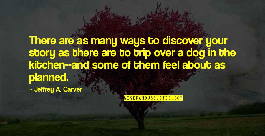 Over Dog Quotes By Jeffrey A. Carver: There are as many ways to discover your