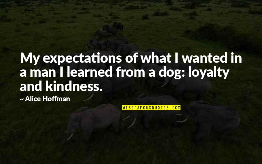 Over Expectations Quotes By Alice Hoffman: My expectations of what I wanted in a