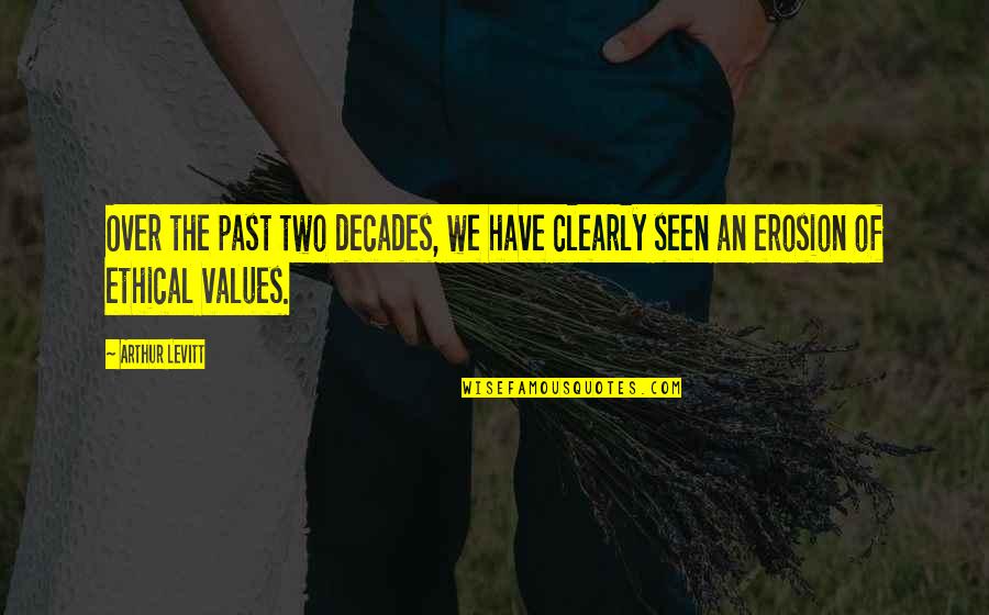 Over Past Quotes By Arthur Levitt: Over the past two decades, we have clearly