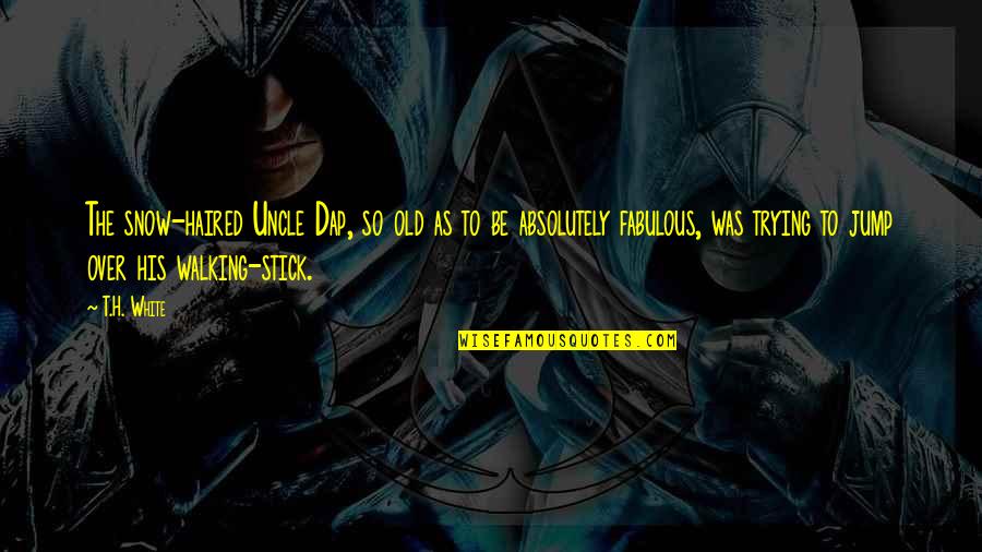 Over Polished Coin Quotes By T.H. White: The snow-haired Uncle Dap, so old as to