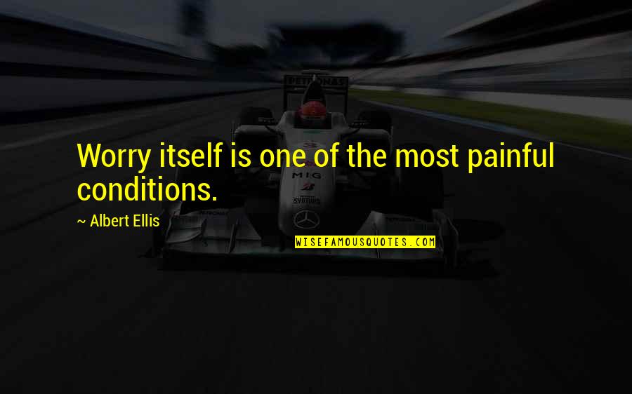 Overaa And Co Quotes By Albert Ellis: Worry itself is one of the most painful