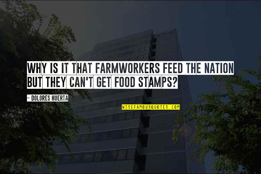Overbury Play Quotes By Dolores Huerta: Why is it that farmworkers feed the nation