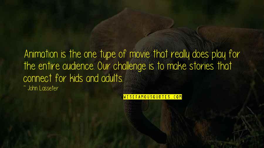 Overcome Temptations Quotes By John Lasseter: Animation is the one type of movie that Overcome Temptations Quotes By John Lasseter: Animation is the one type of movie that