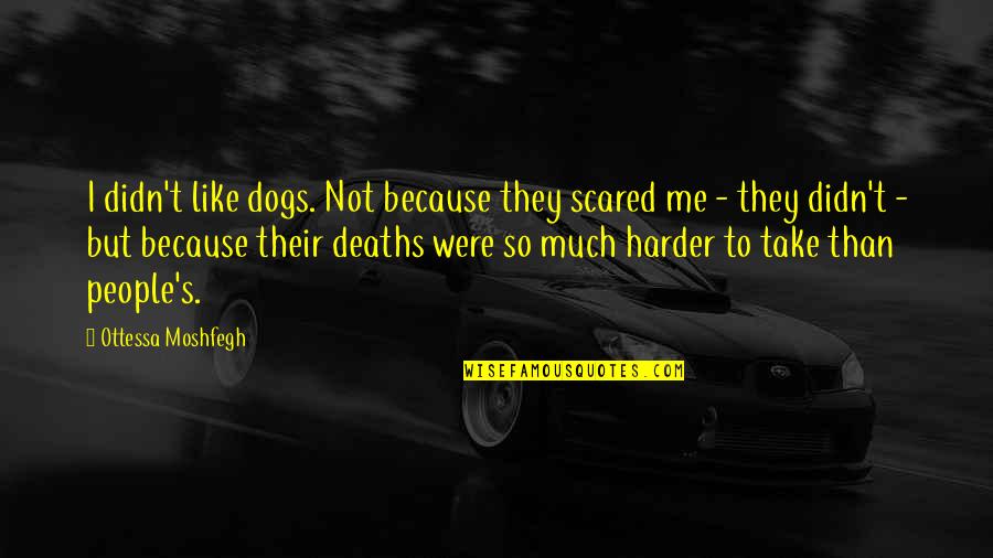 Overmanned Rates Quotes By Ottessa Moshfegh: I didn't like dogs. Not because they scared Overmanned Rates Quotes By Ottessa Moshfegh: I didn't like dogs. Not because they scared