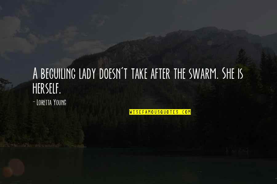 Overmedicated Potassium Quotes By Loretta Young: A beguiling lady doesn't take after the swarm. Overmedicated Potassium Quotes By Loretta Young: A beguiling lady doesn't take after the swarm.