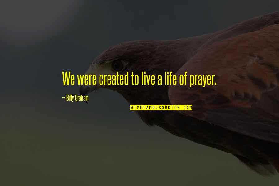 Overprotective Boyfriend Quotes By Billy Graham: We were created to live a life of