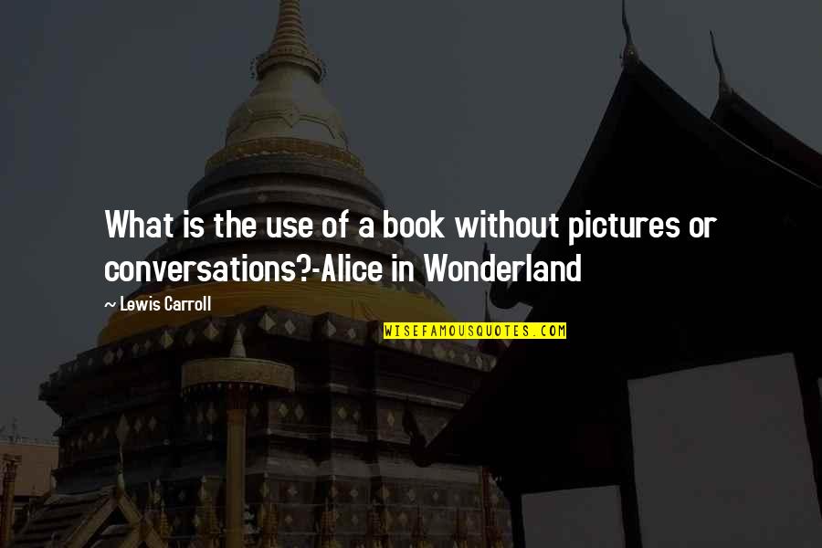 Overpumping Groundwater Quotes By Lewis Carroll: What is the use of a book without