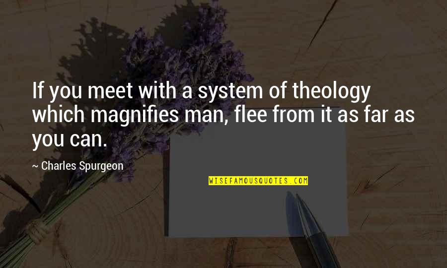 Overuse Of Quotes By Charles Spurgeon: If you meet with a system of theology