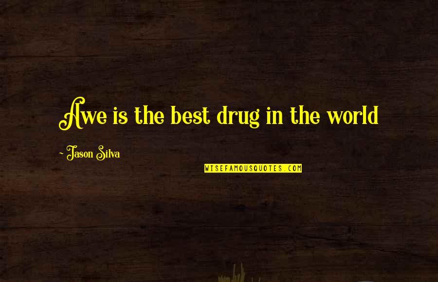 Overwhelmed Quotes By Jason Silva: Awe is the best drug in the world