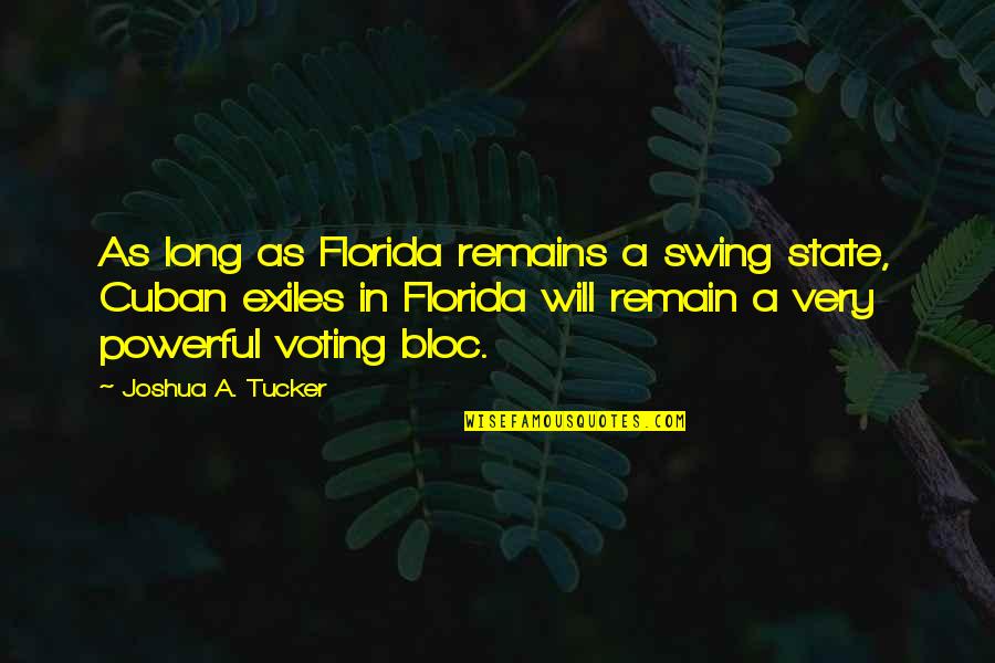 Owning Things Quotes By Joshua A. Tucker: As long as Florida remains a swing state,