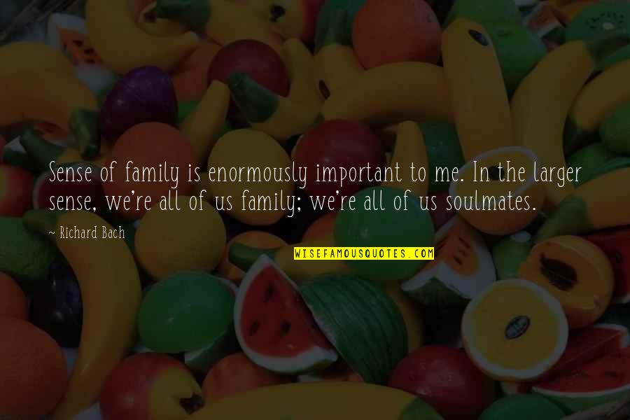 Oylamalar Quotes By Richard Bach: Sense of family is enormously important to me. Oylamalar Quotes By Richard Bach: Sense of family is enormously important to me.