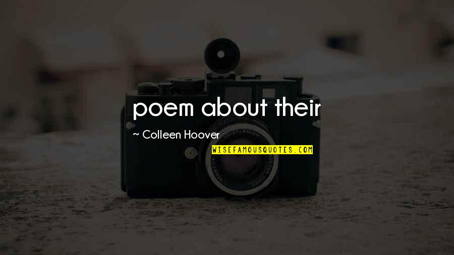 Ozsoy School Quotes By Colleen Hoover: poem about their Ozsoy School Quotes By Colleen Hoover: poem about their