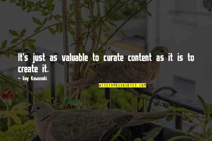 P3030b1150cu Quotes By Guy Kawasaki: It's just as valuable to curate content as