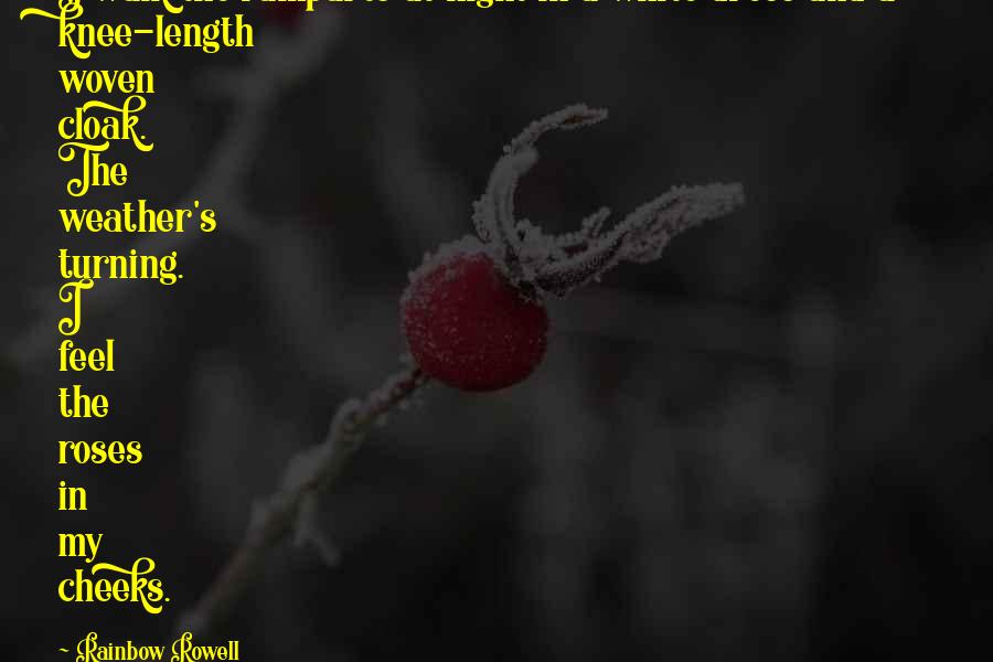 P43572 Quotes By Rainbow Rowell: I walk the ramparts at night in a