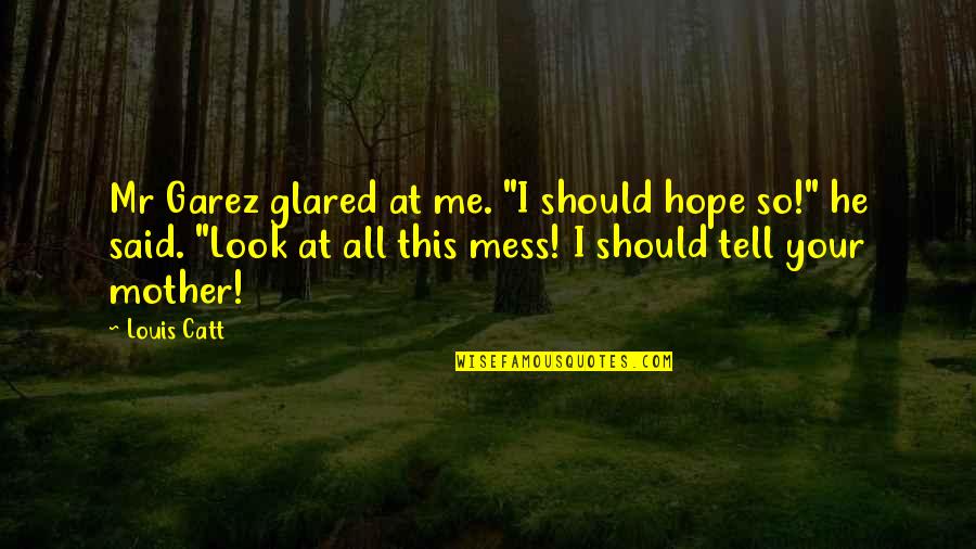 P811x Quotes By Louis Catt: Mr Garez glared at me. "I should hope P811x Quotes By Louis Catt: Mr Garez glared at me. "I should hope