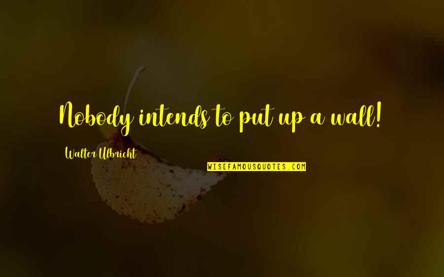 P982 Northrop Quotes By Walter Ulbricht: Nobody intends to put up a wall! P982 Northrop Quotes By Walter Ulbricht: Nobody intends to put up a wall!