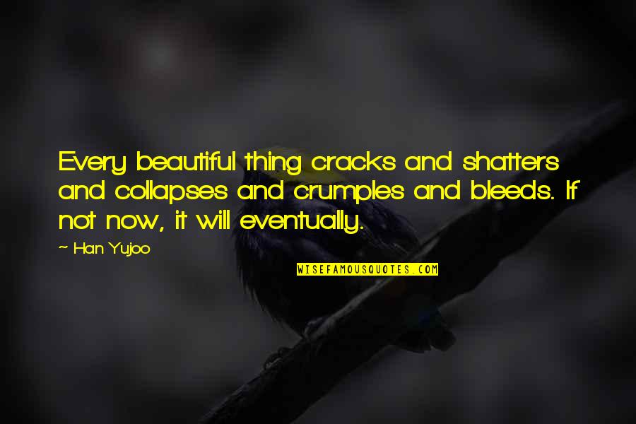 Pacella Landscape Quotes By Han Yujoo: Every beautiful thing cracks and shatters and collapses Pacella Landscape Quotes By Han Yujoo: Every beautiful thing cracks and shatters and collapses