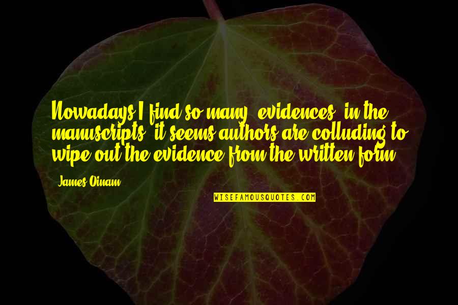 Package Shipping Quotes By James Oinam: Nowadays I find so many 'evidences' in the