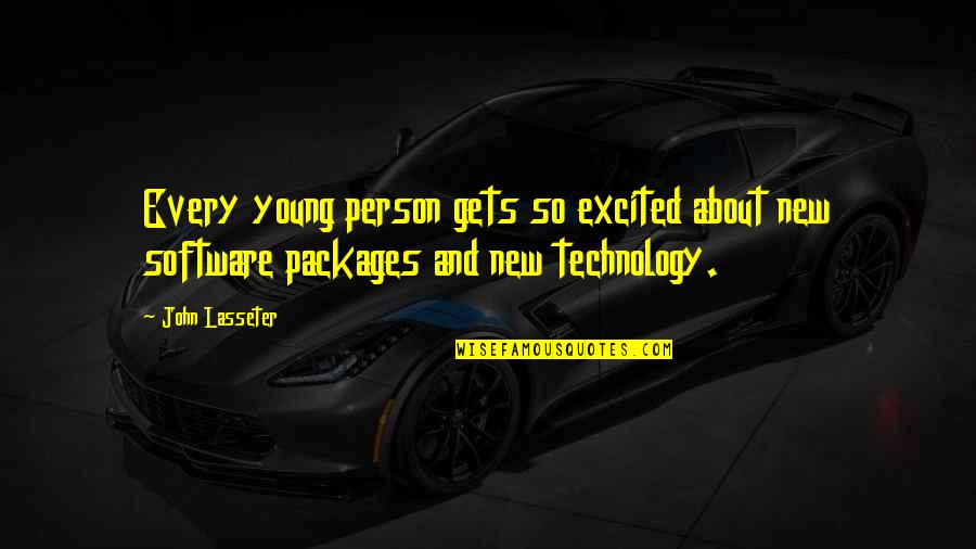 Packages Quotes By John Lasseter: Every young person gets so excited about new
