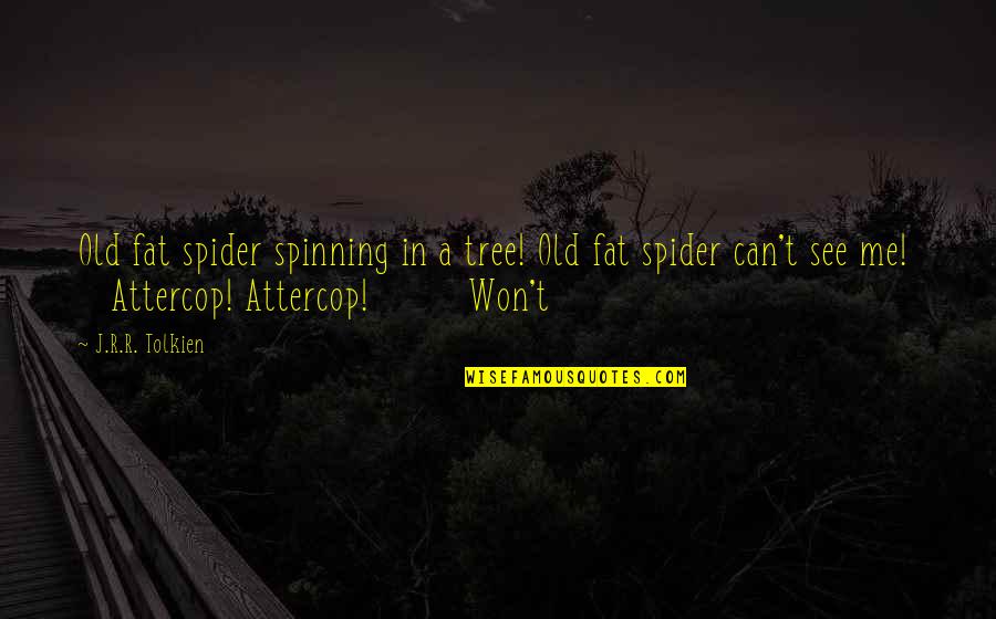 Packie Boston Quotes By J.R.R. Tolkien: Old fat spider spinning in a tree! Old
